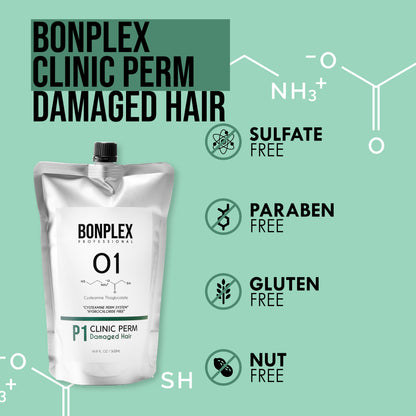 Bonplex Clinic Perm for Damaged Hair ingredients free