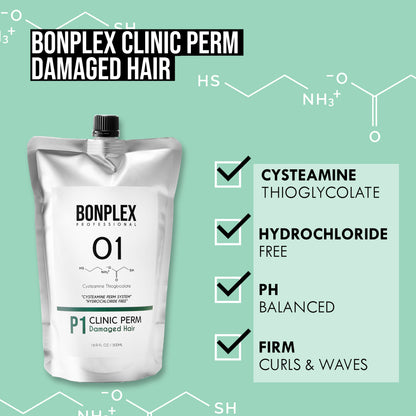 Bonplex Clinic Perm for Damaged Hair features