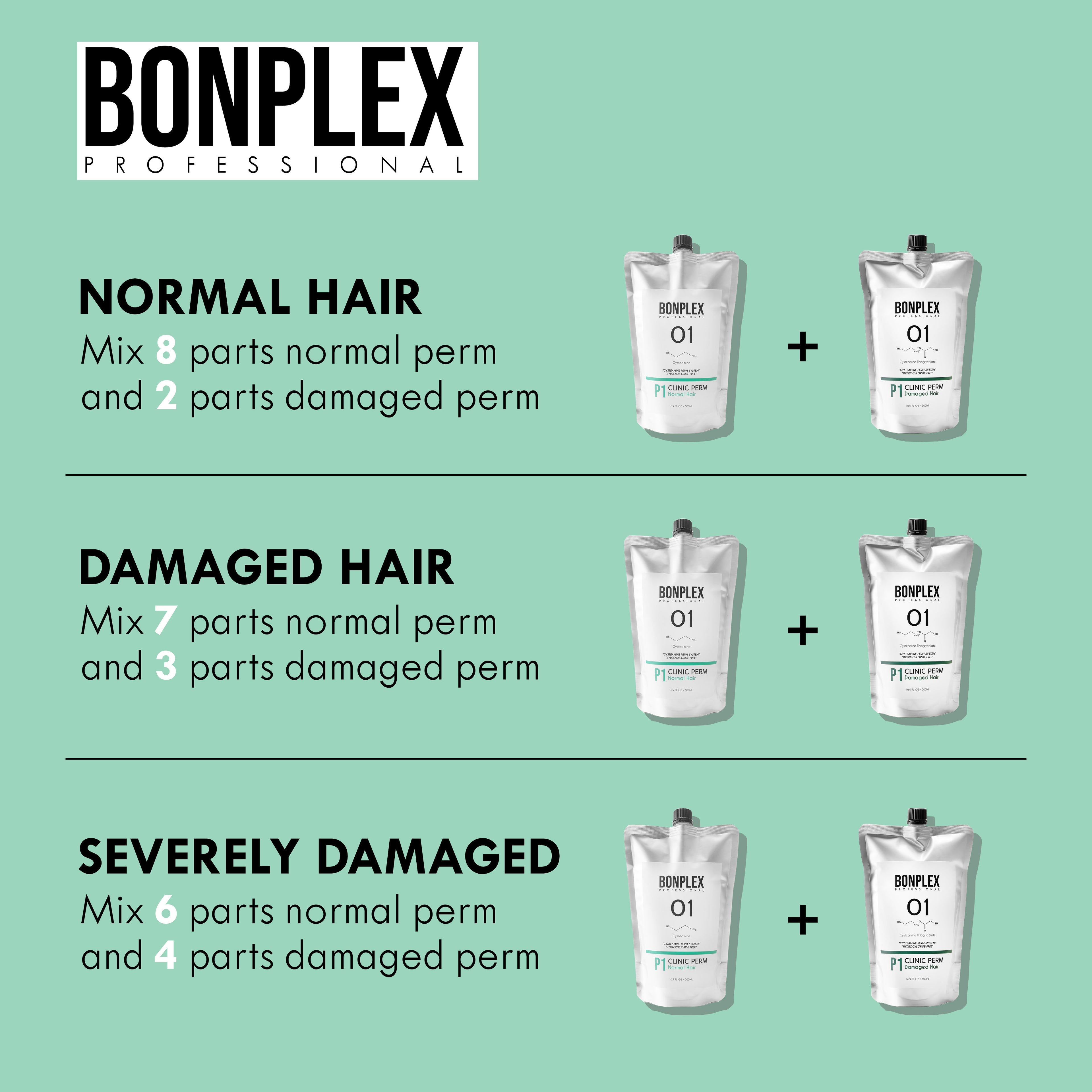 Bonplex Clinic Perm for Damaged Hair tips