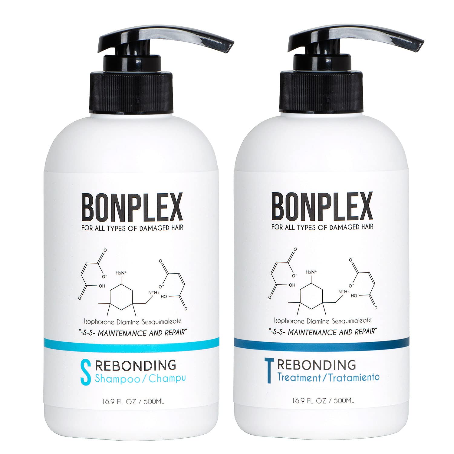 Bonplex Rebonding Shampoo and Treatment Duo Pack 16oz
