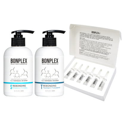Bonplex Rebonding Shampoo Treatment Ampoule Trio 10oz 6 ampoules